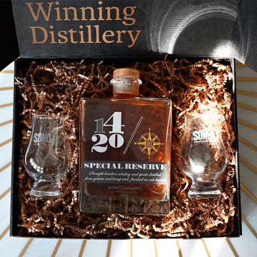 1420 Luxury Bourbon Box - Special Reserve Bourbon + 2 Glencairn glasses